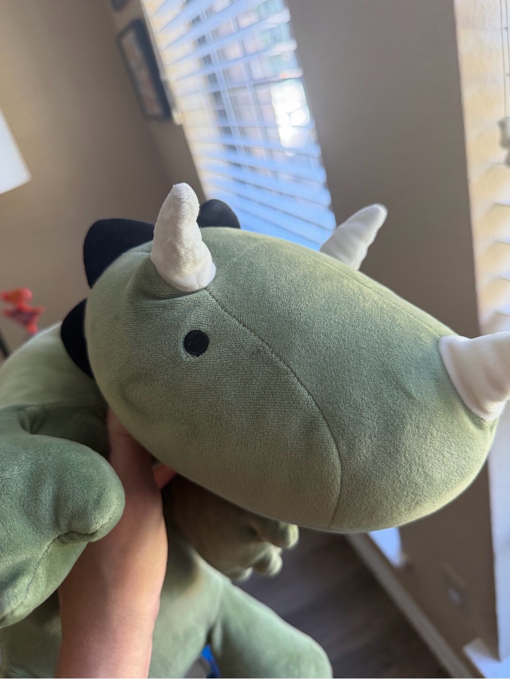 Pillowfort Dinosaur Weighted Plush GUC triceratops green sensory toys kids